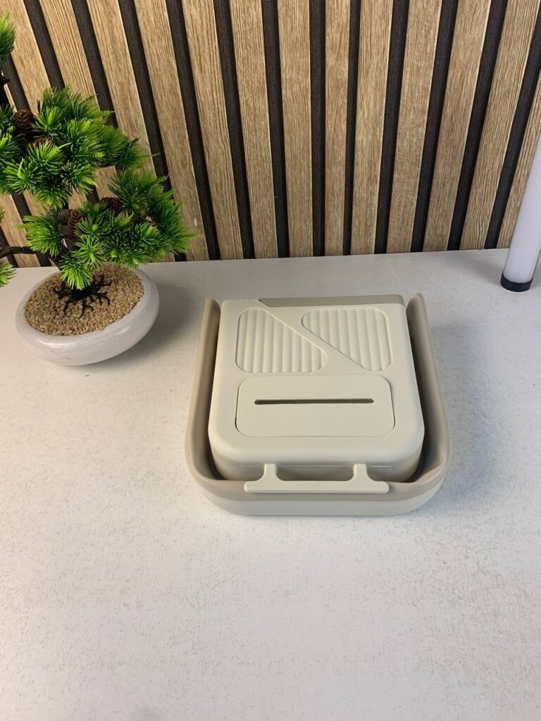 Poubelle de cuisine pliable et suspendue 7L avec distributeur de sacs – Gain de place intelligent