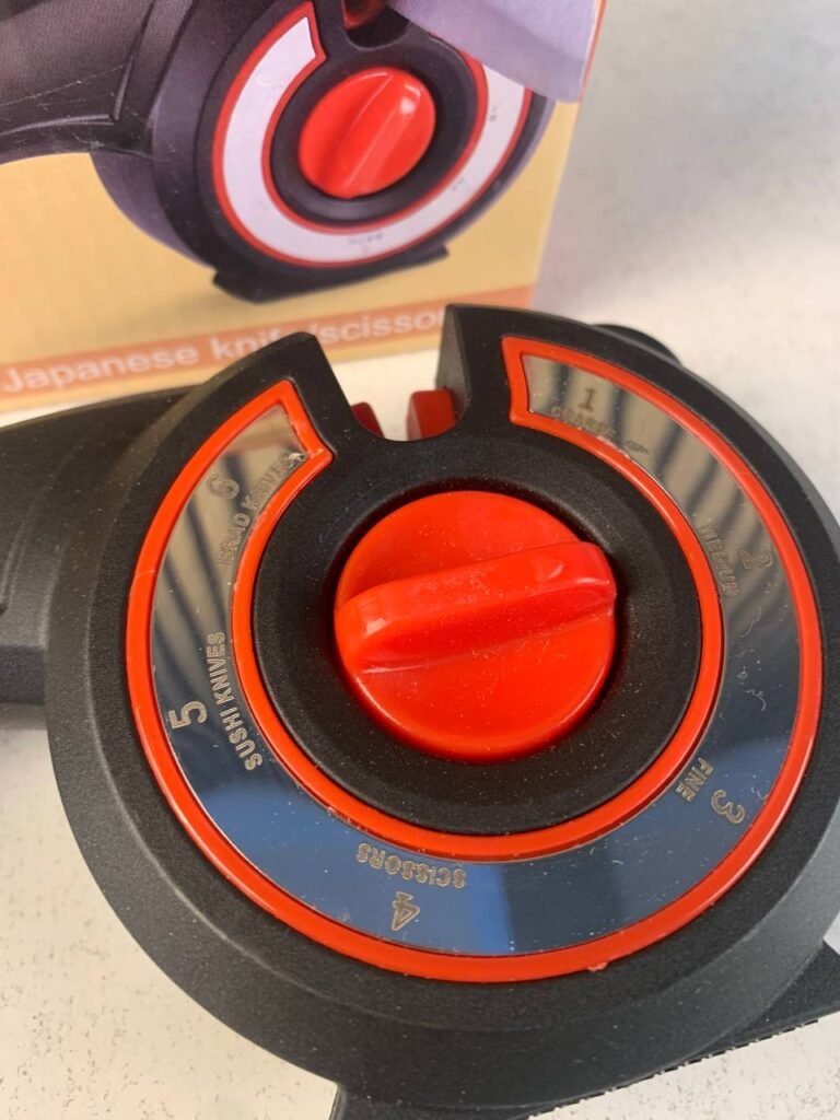 Aiguiseur de couteaux 6 en 1 avec angle réglable – Précision et performance en cuisine