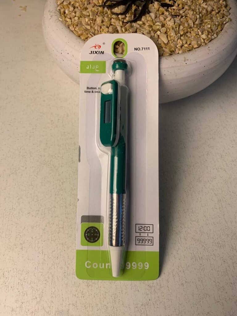 Stylo compteur Tasbih musulman 4 en 1 avec boussole – Élégance et spiritualité au quotidien