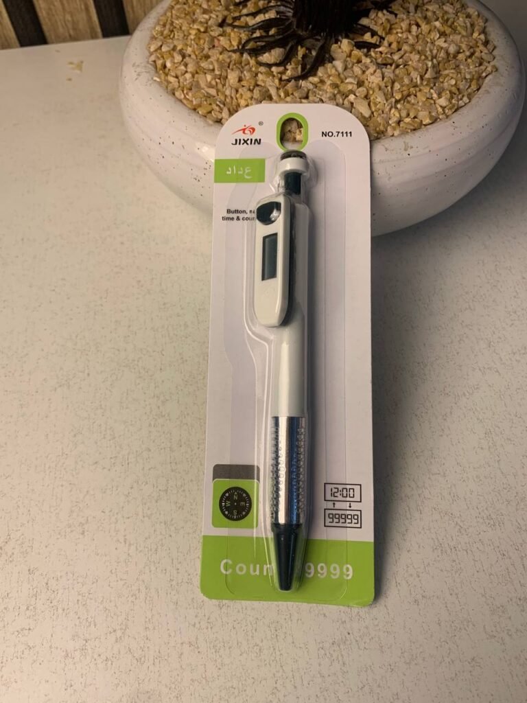 Stylo compteur Tasbih musulman 4 en 1 avec boussole – Élégance et spiritualité au quotidien