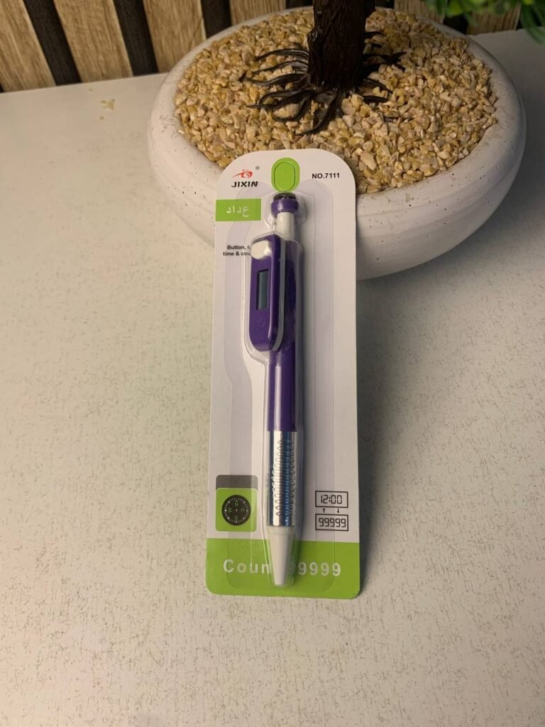 Stylo compteur Tasbih musulman 4 en 1 avec boussole – Élégance et spiritualité au quotidien