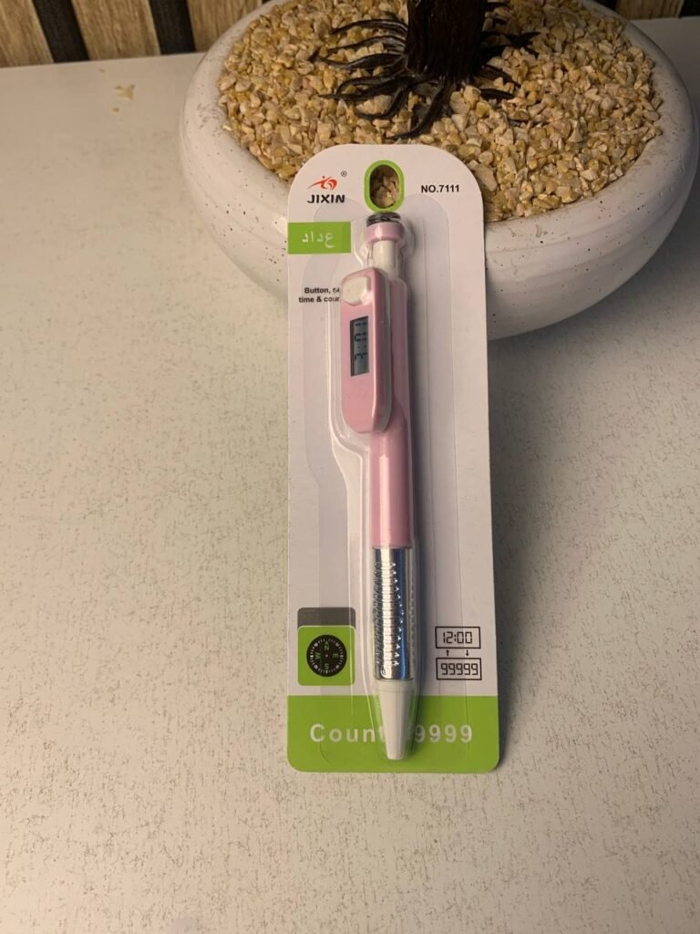 Stylo compteur Tasbih musulman 4 en 1 avec boussole – Élégance et spiritualité au quotidien