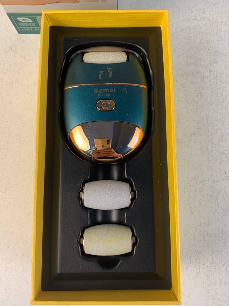 Exfoliant électrique pour pieds Kemei KM-6865 – Soin complet pour des pieds doux