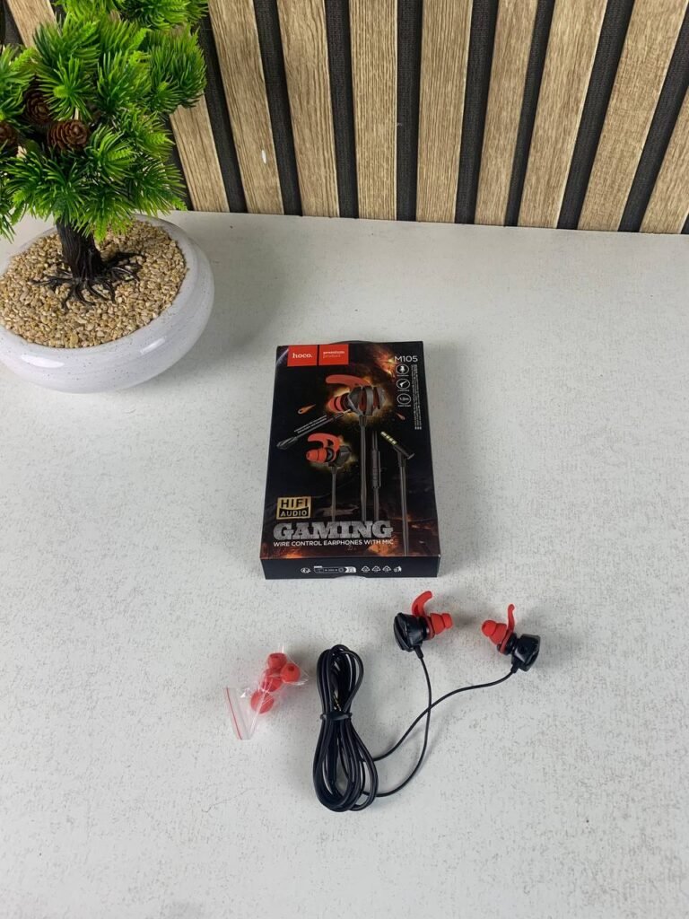 Écouteurs gaming filaires intra-auriculaires Hoco M105 avec micro – Précision et immersion totale