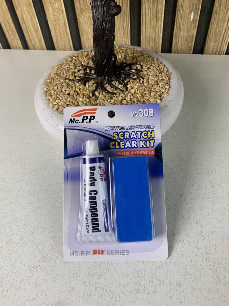 Kit de réparation des rayures pour voiture 3 en 1 – Polish, cire et nettoyant carrosserie