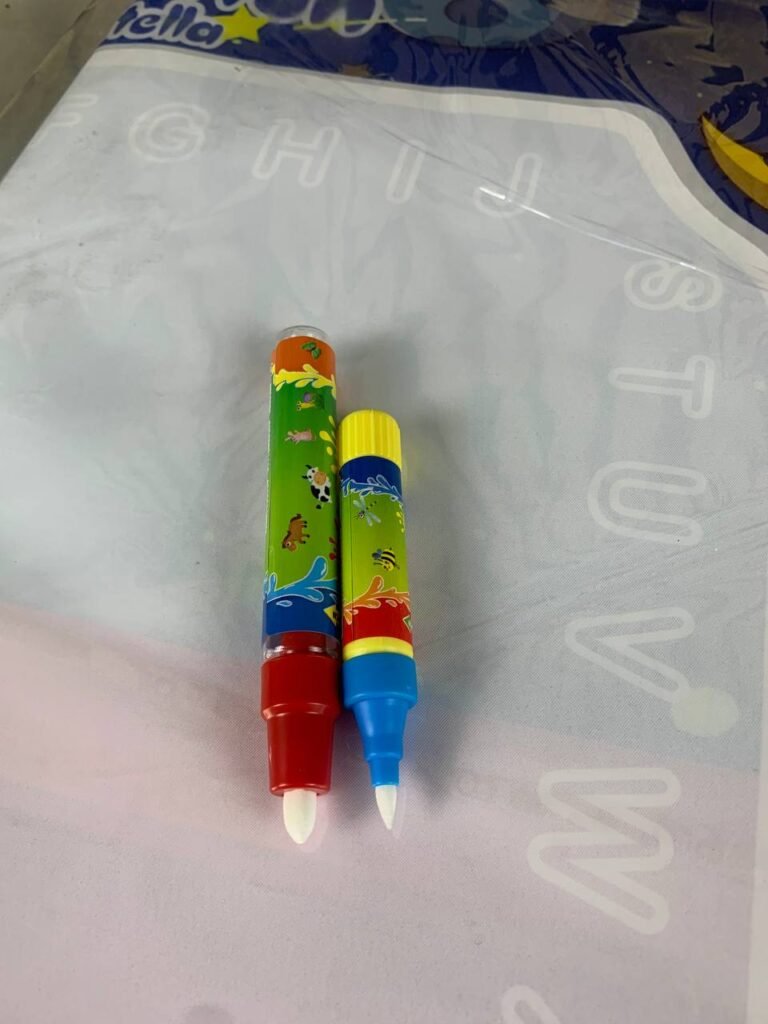 Tapis de dessin à eau réutilisable pour enfants avec zone éducative alphanumérique – Créativité sans saleté