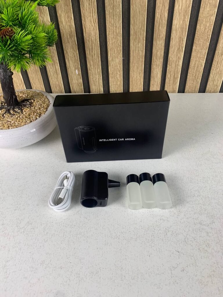 Diffuseur d’huile intelligent pour voiture à clip avec 3 recharges – Parfum et ambiance premium