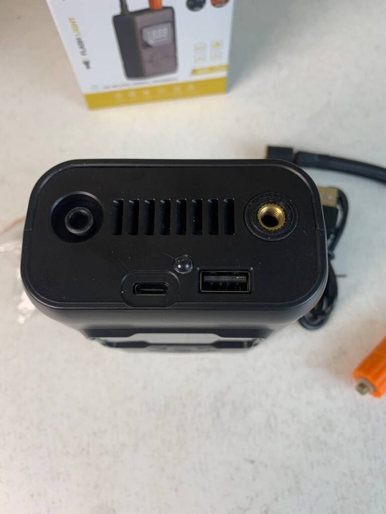 Gonfleur de pneus portable sans fil avec manomètre et arrêt automatique – Puissance et sécurité