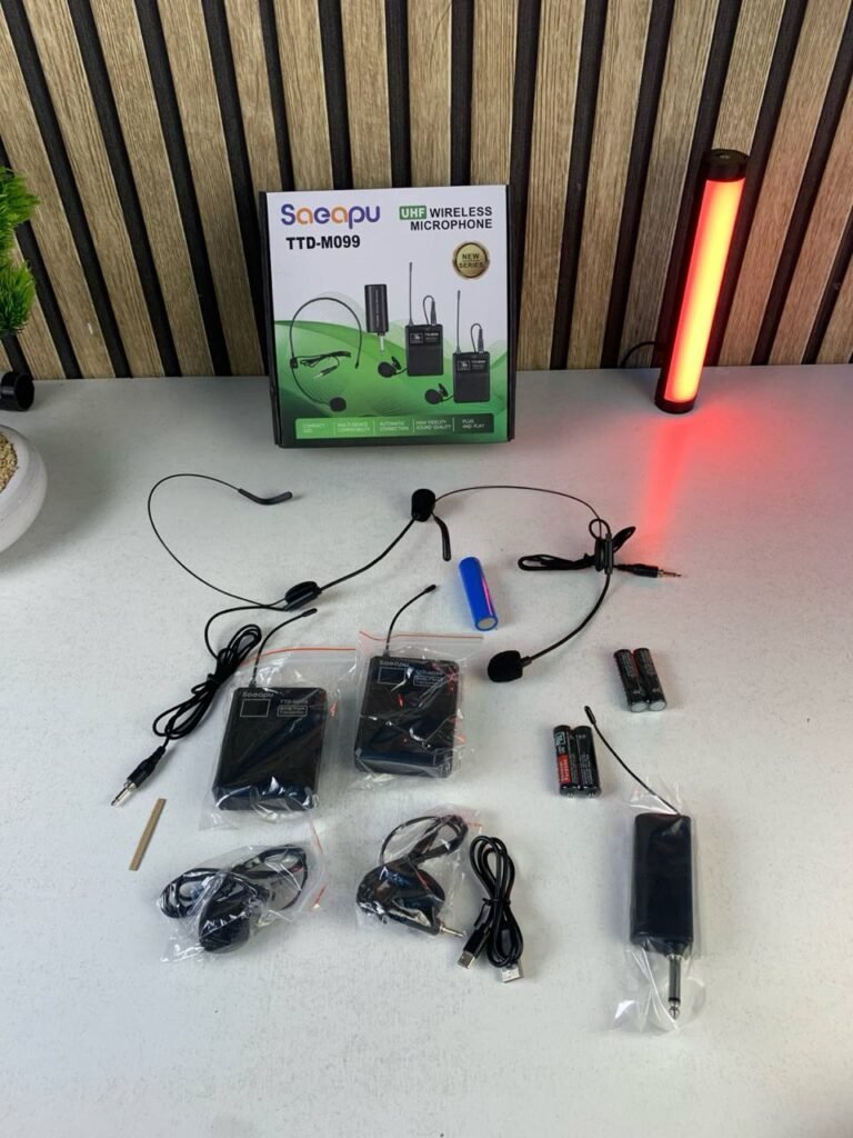 Microphone sans fil UHF rechargeable TTD-M099 – Son professionnel et liberté totale