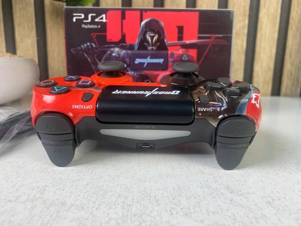 SONY DualShock Manette PS4 Sans Fil (High Copy) – Edition Ghost Runner – Vitesse Extrême & Contrôle Précis pour Dominer Chaque Partie