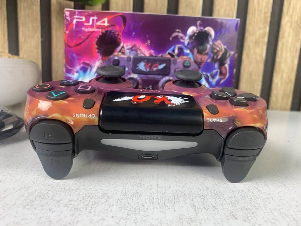 SONY DualShock Manette PS4 Sans Fil (High Copy) – Edition Street Fighter V2 – Précision Ultime & Immersion Totale pour Gamers Passionnés