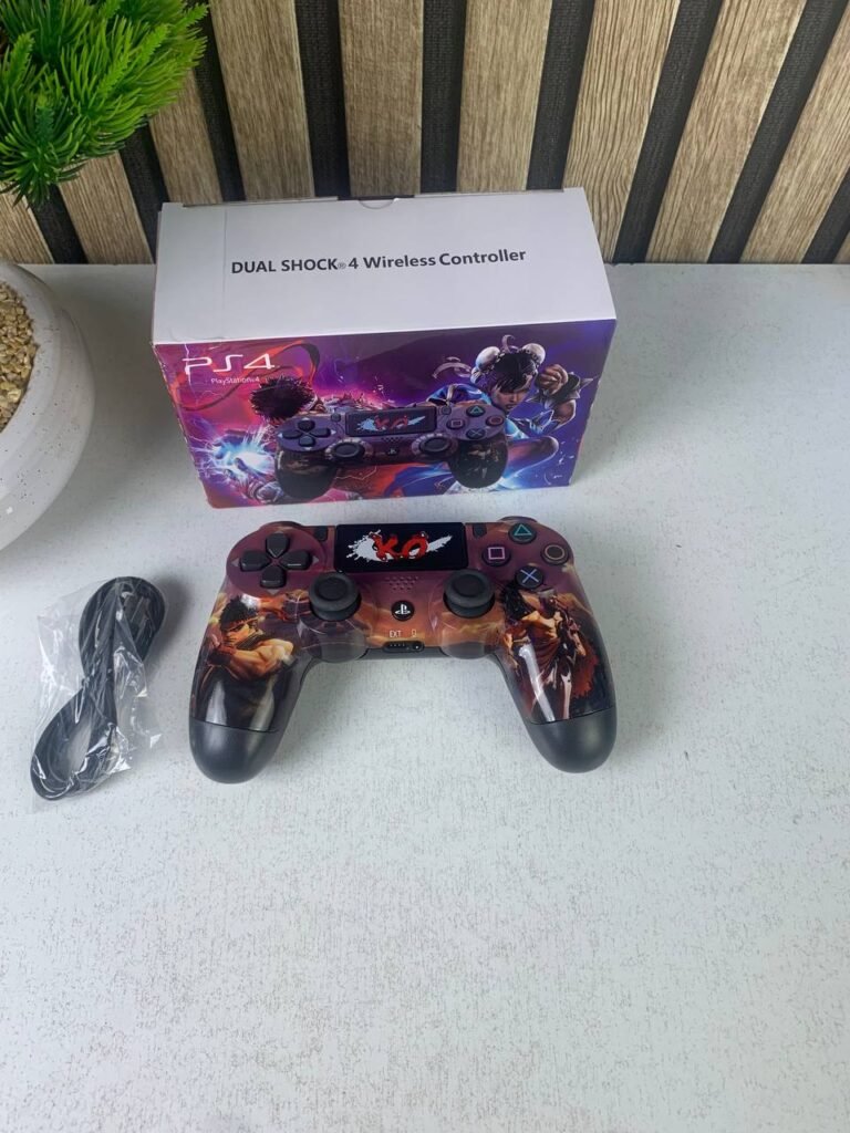 SONY DualShock Manette PS4 Sans Fil (High Copy) – Edition Street Fighter V2 – Précision Ultime & Immersion Totale pour Gamers Passionnés