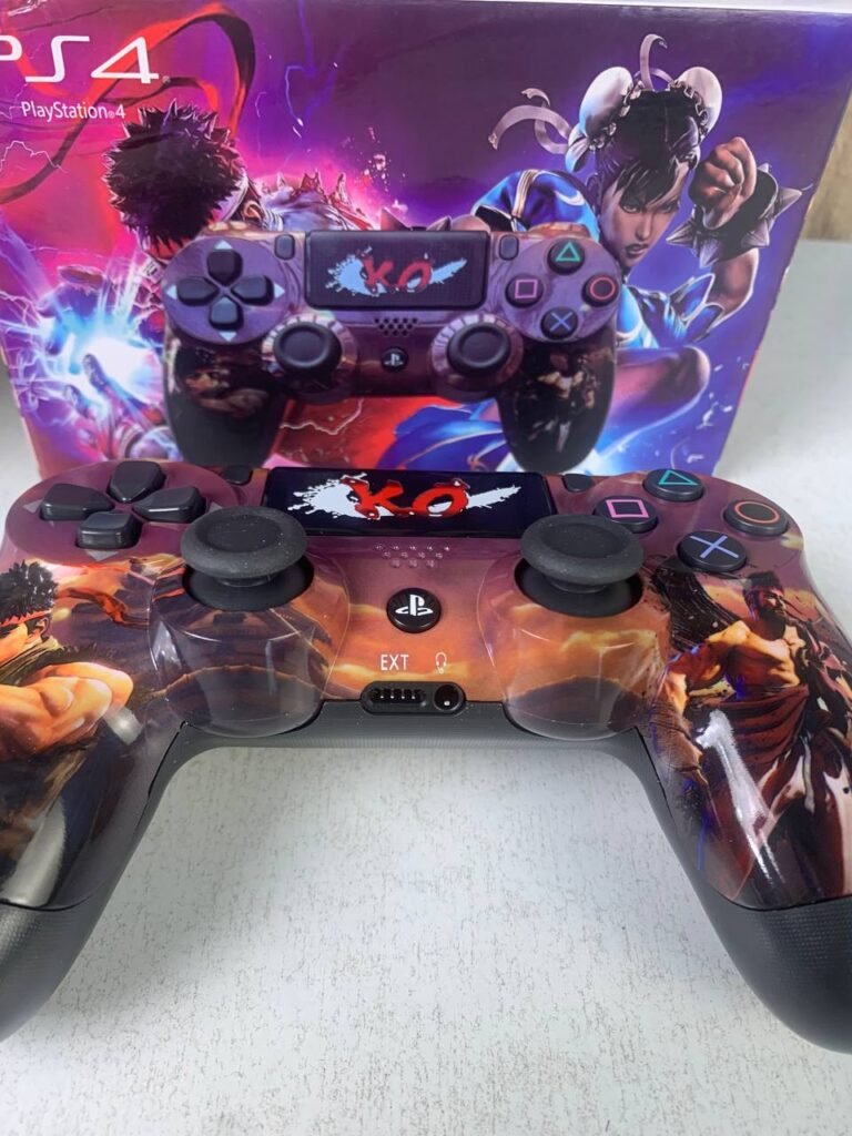 SONY DualShock Manette PS4 Sans Fil (High Copy) – Edition Street Fighter V2 – Précision Ultime & Immersion Totale pour Gamers Passionnés