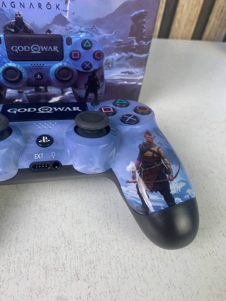 SONY DualShock Manette PS4 Sans Fil (High Copy) – Edition Ragnarok – Puissance Nordique & Contrôle Absolu pour Dominer le Jeu