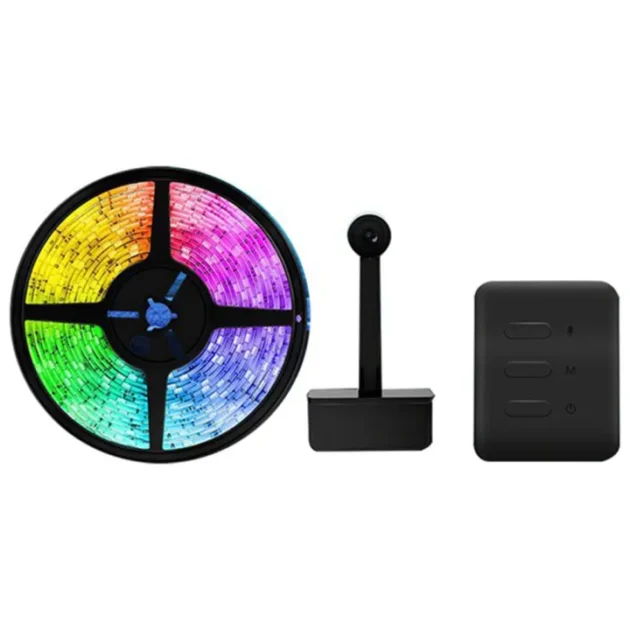 Rétroéclairage LED RGBIC Dynamique avec Synchronisation Intelligente des Couleurs