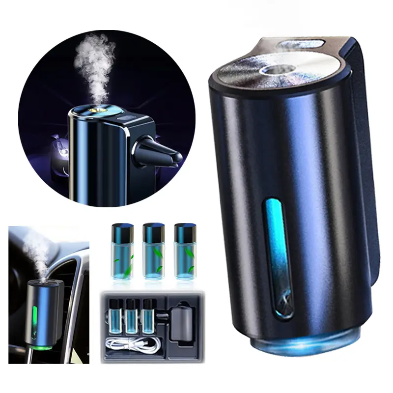 Diffuseur d’huile intelligent pour voiture à clip avec 3 recharges – Parfum et ambiance premium