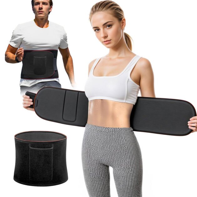 Ceinture de sudation pour Homme et Femme avec Poche Extérieure – Ceinture de sudation sportive