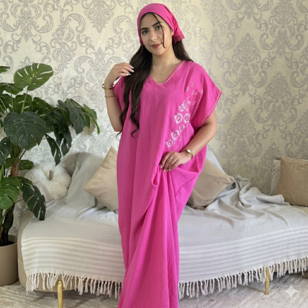 Robe Brodée Élégante – Raffinement Féminin & Détails Délicats