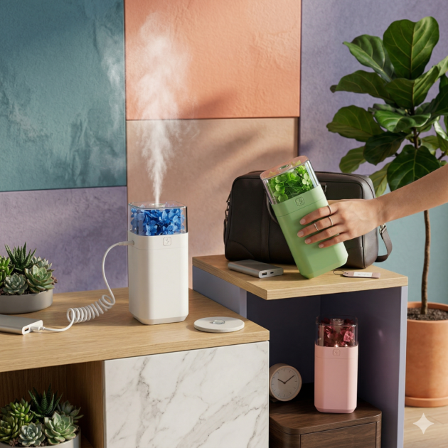 Humidificateur Fleur Éternelle Électronique parfait pour bureau et chambre