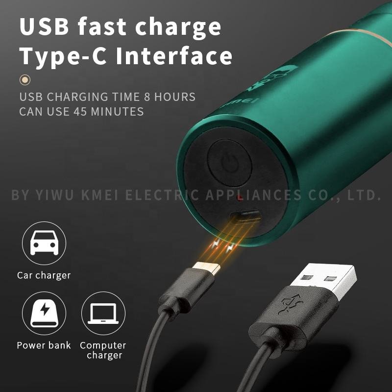 Tondeuse électrique portable Kemei KM-X5 – Rasage rapide et pratique pour homme