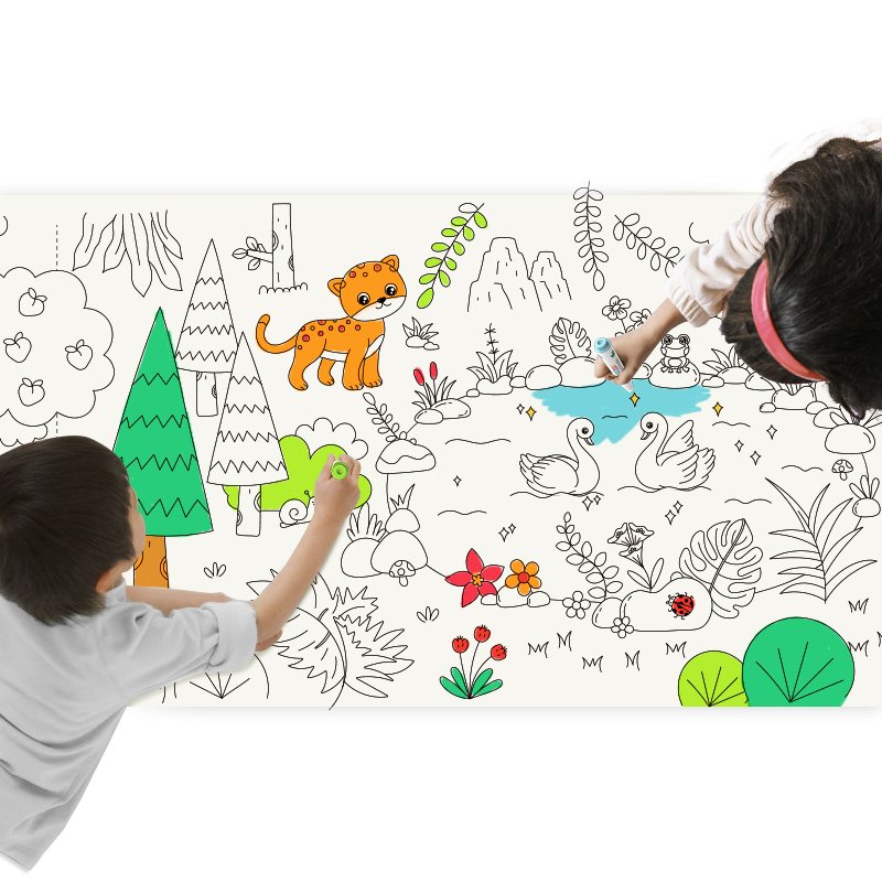 Rouleau de papier à colorier pour enfants 500×30 cm – Espace créatif géant