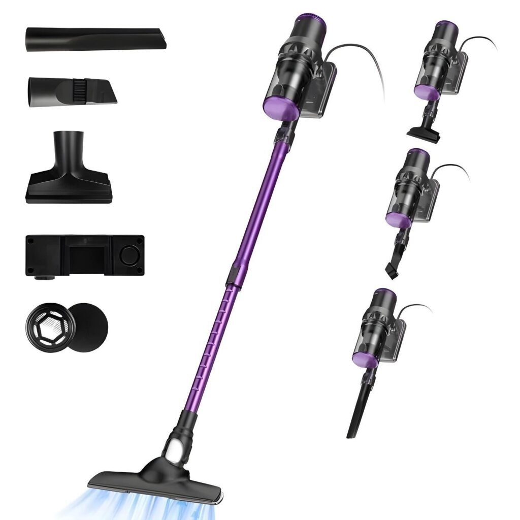 Multismart Aspirateur Balai Filaire Sans Sac 500W 5 en 1 avec Aspirateur à Main - 18KPa