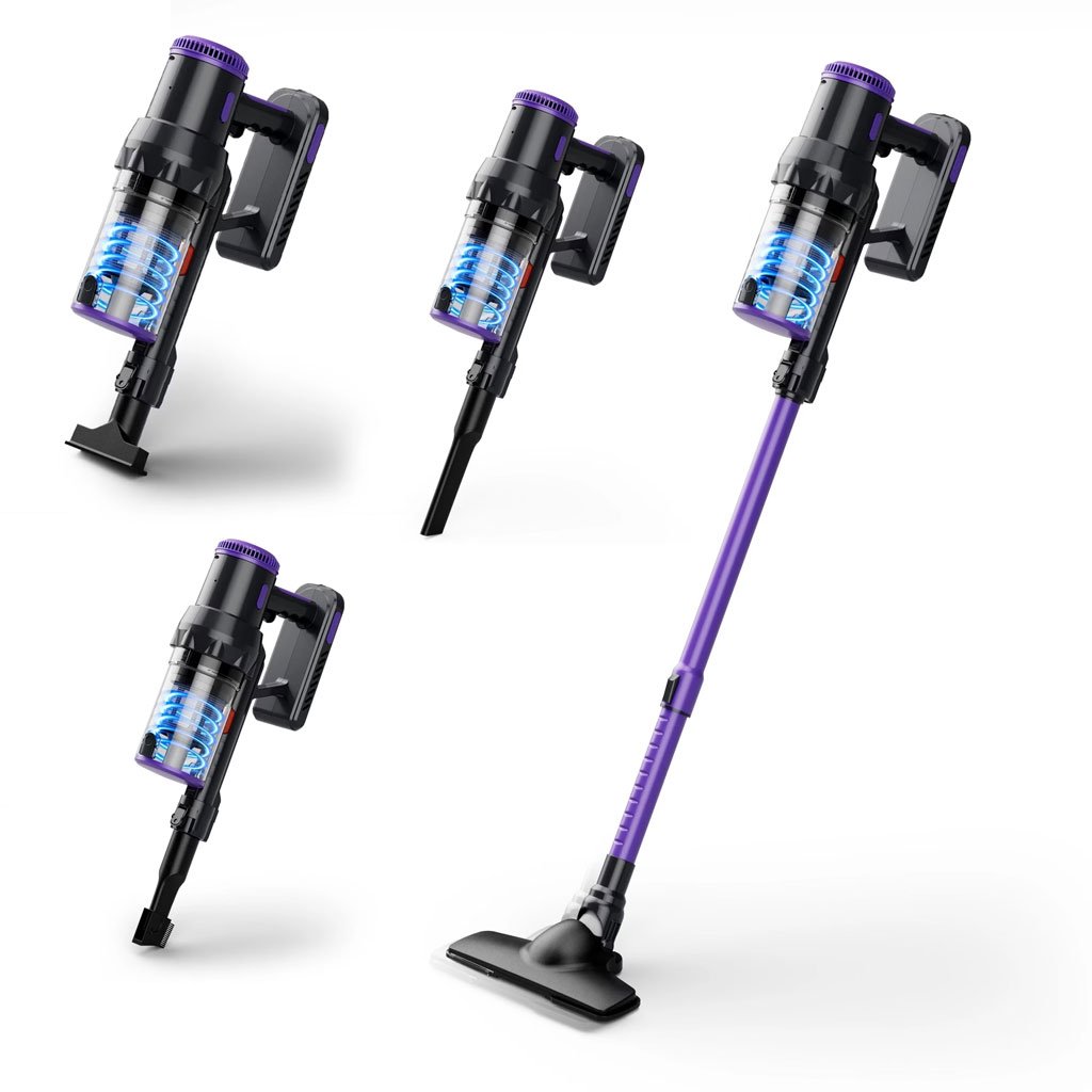 Multismart Aspirateur Balai Filaire Sans Sac 500W 5 en 1 avec Aspirateur à Main - 18KPa