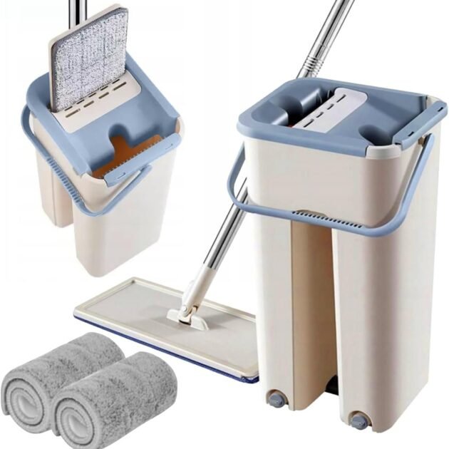 Serpillière Plate Dual-Chamber Pro – Nettoyage intelligent sans effort et sans traces