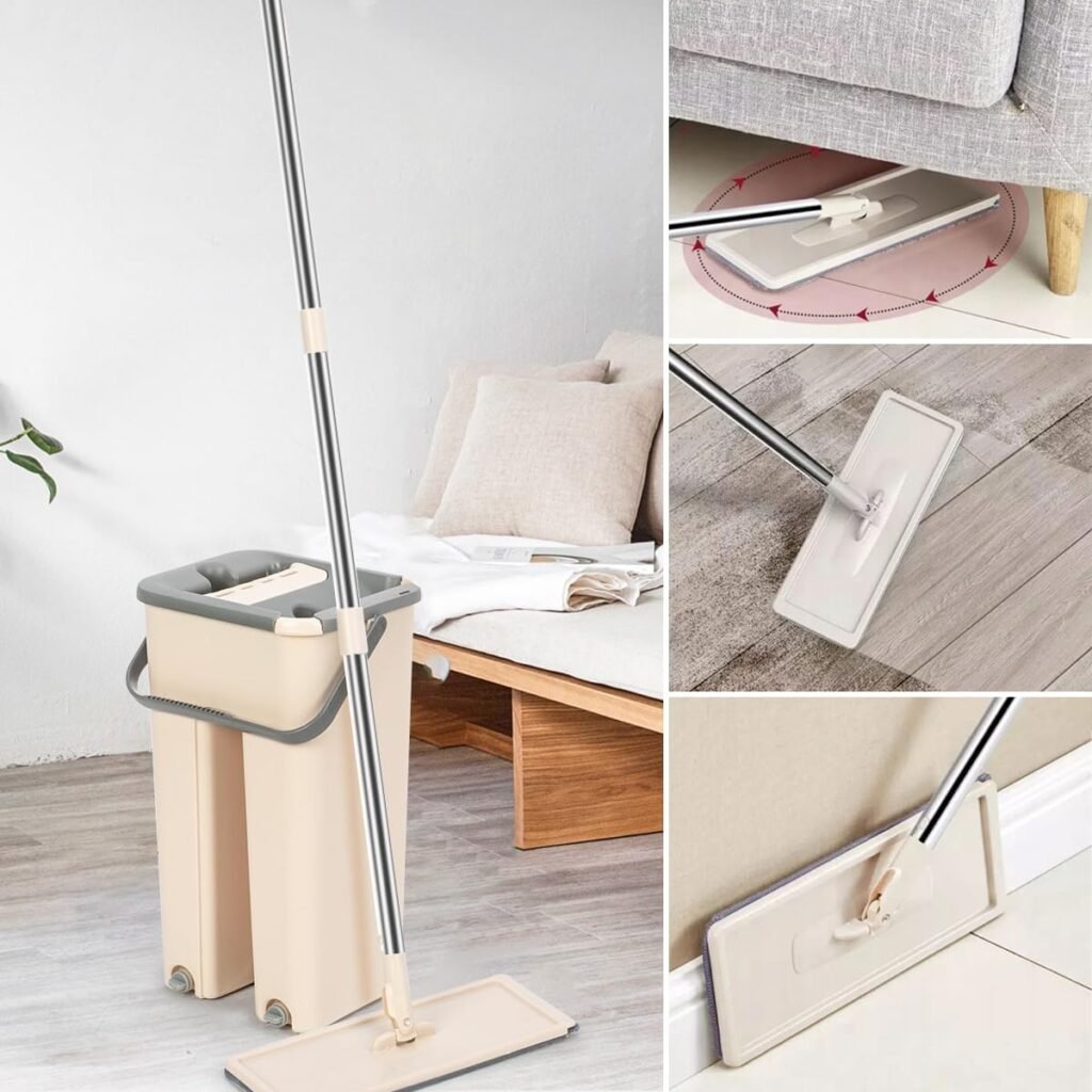 Serpillière Plate Dual-Chamber Pro – Nettoyage intelligent sans effort et sans traces