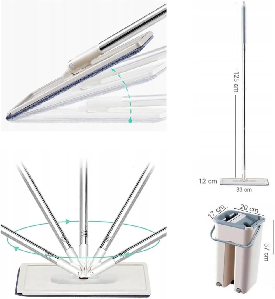 Serpillière Plate Dual-Chamber Pro – Nettoyage intelligent sans effort et sans traces