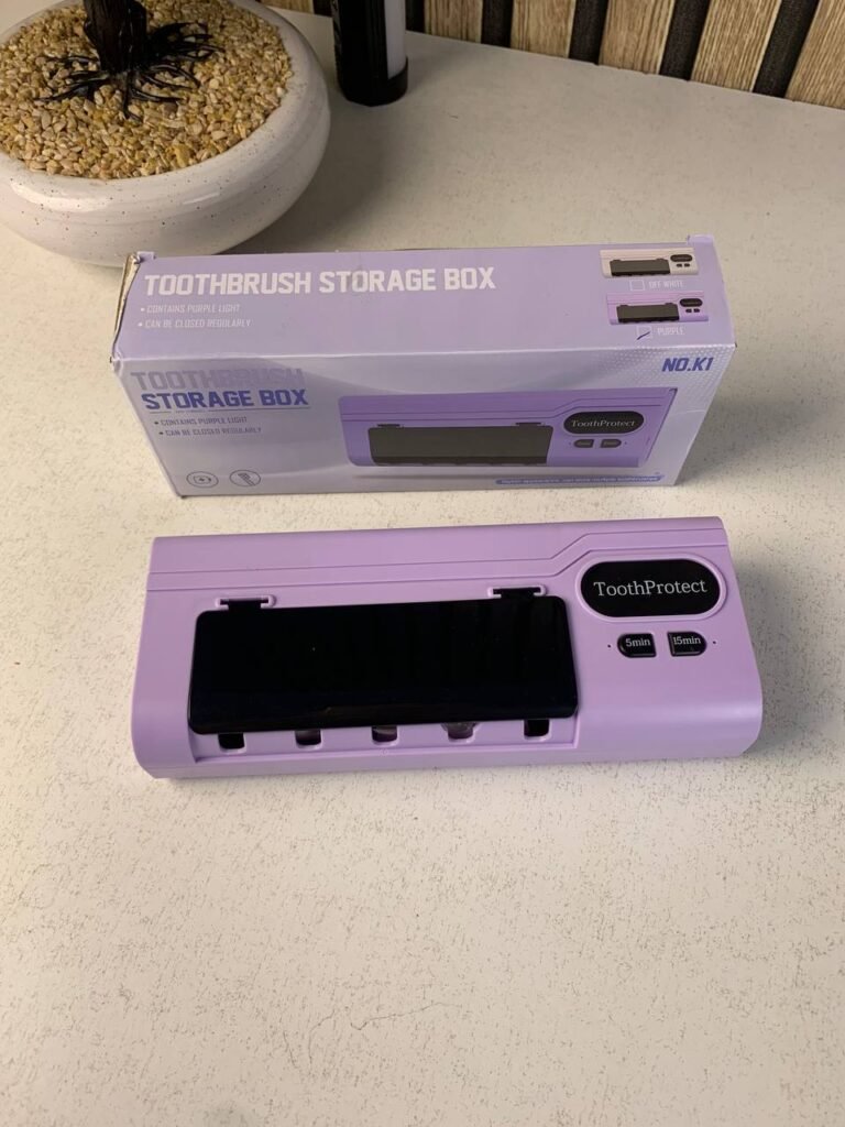 Désinfectant UV Intelligent & Support Brosse à Dents 5 Places – Hygiène Totale & Organisation Moderne