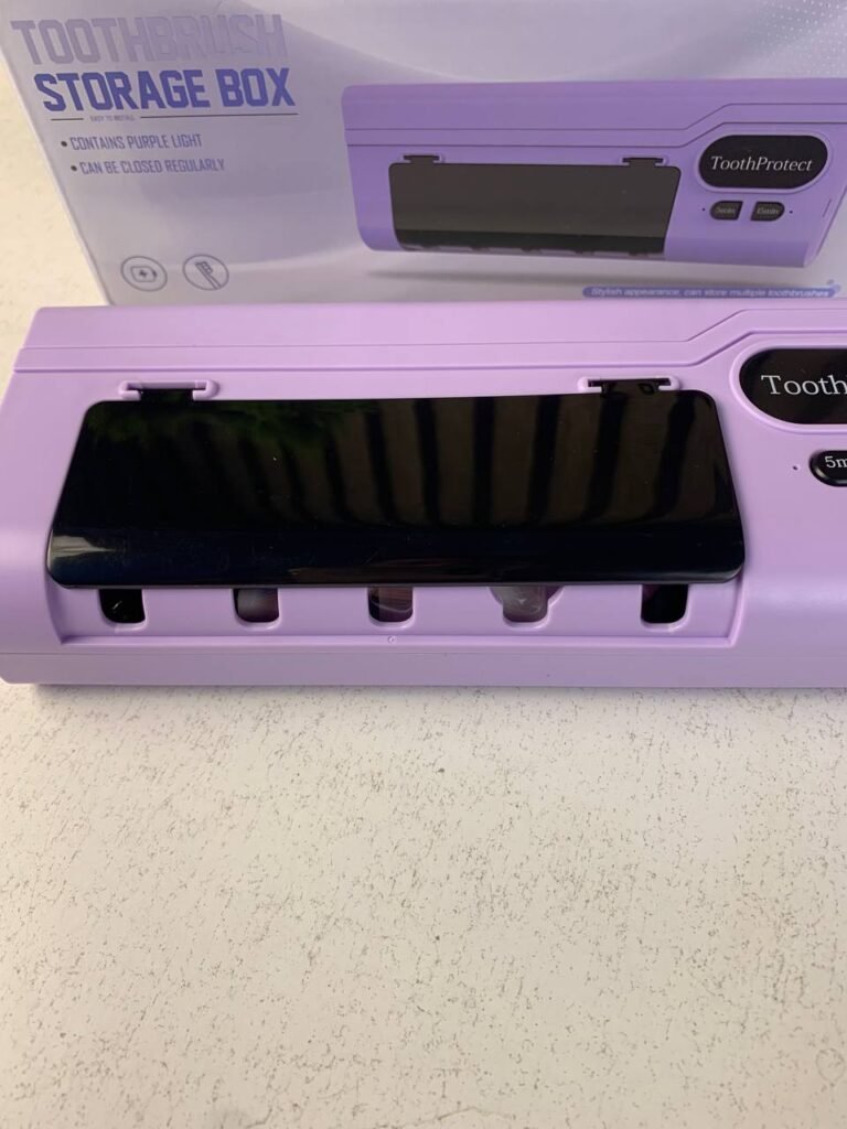 Désinfectant UV Intelligent & Support Brosse à Dents 5 Places – Hygiène Totale & Organisation Moderne
