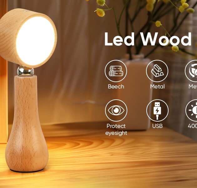Lampe LED Tactile 360° Rechargeable – Lumière douce tactile 4000K