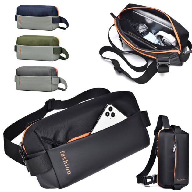 Sac de Poitrine Fashion pour hommes avec bandoulière– Style Urbain & Praticité Quotidienne