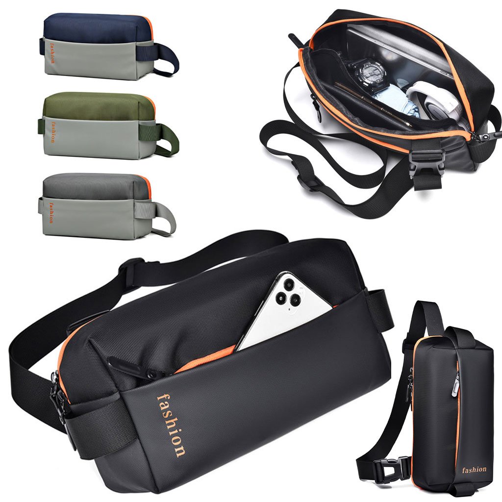 Sac de Poitrine Fashion pour hommes avec bandoulière– Style Urbain & Praticité Quotidienne