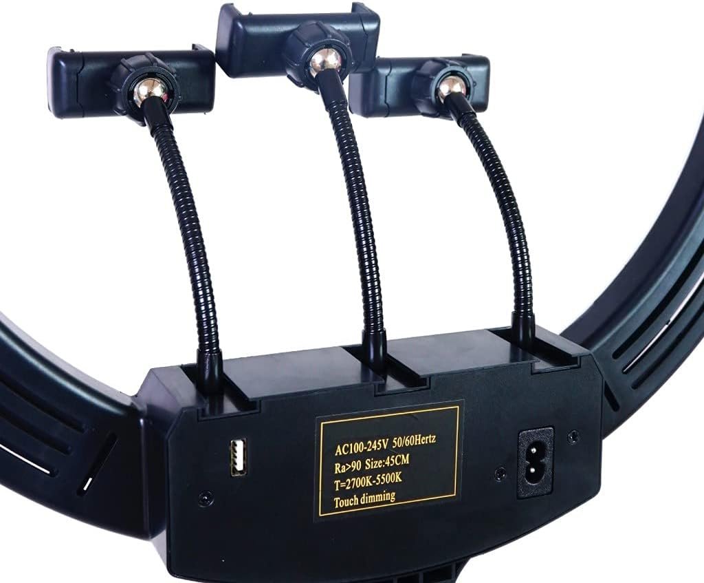 MJ45 RGB LED Ring Light Photography Light Video Light 18inch – Éclairage Studio Multicolore & Contrôle Pro