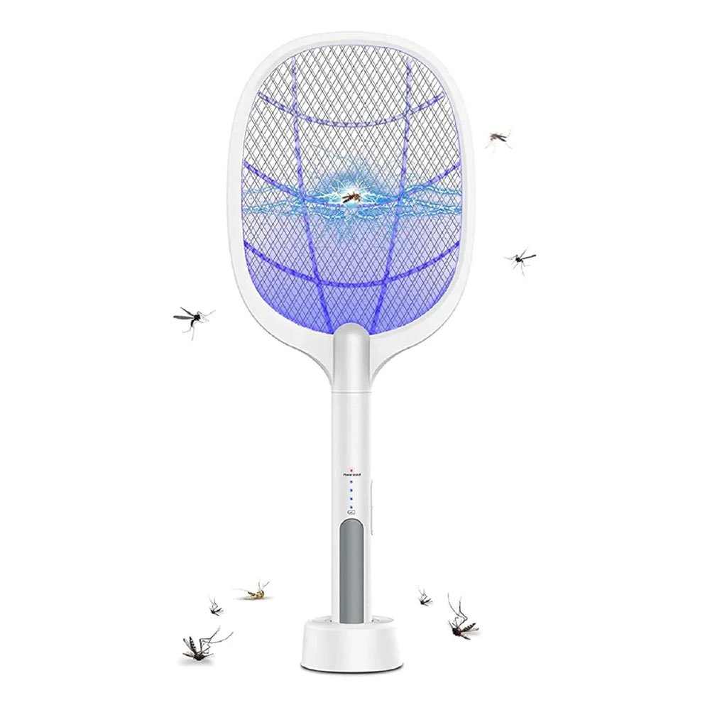 Tapette à Mouches Électrique 2 en 1 Rechargeable USB LTD638 – Élimination Rapide & Protection