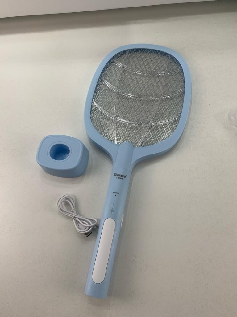 Tapette à Mouches Électrique 2 en 1 Rechargeable USB LTD638 – Élimination Rapide & Protection