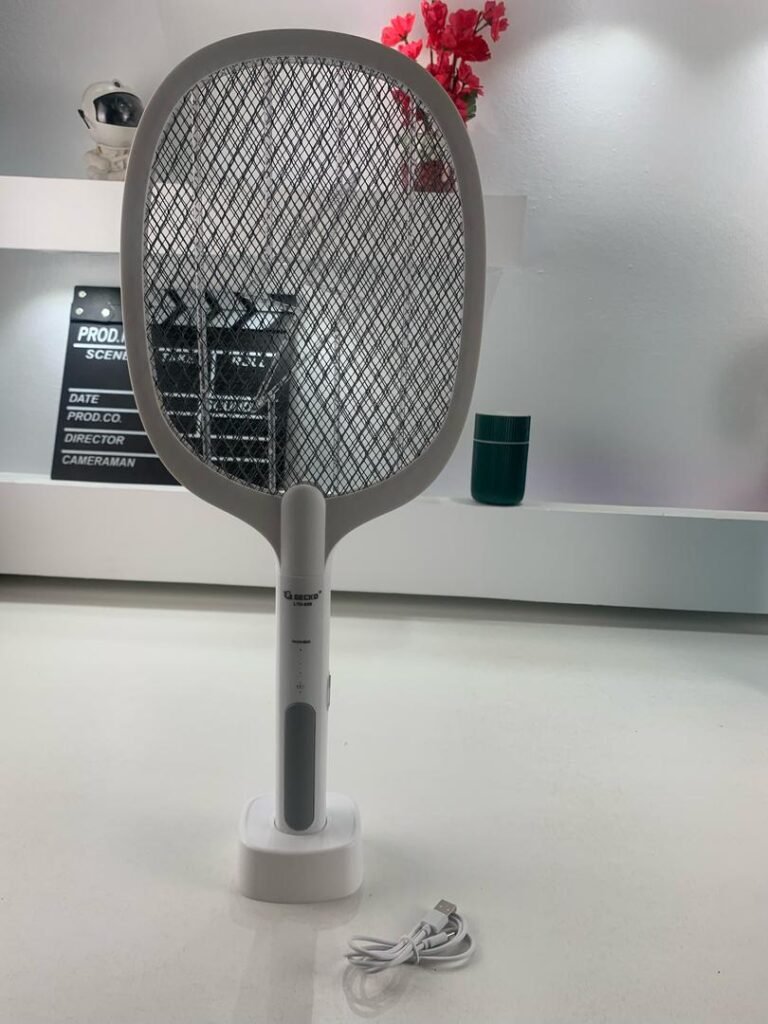 Tapette à Mouches Électrique 2 en 1 Rechargeable USB LTD638 – Élimination Rapide & Protection