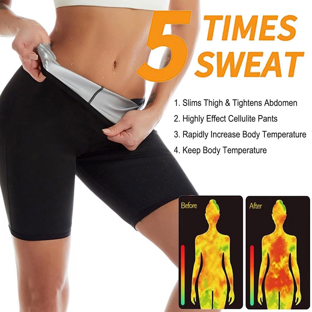 Leggings Sauna Taille Haute pour Femmes – Effet Brûle-Graisses et Compression