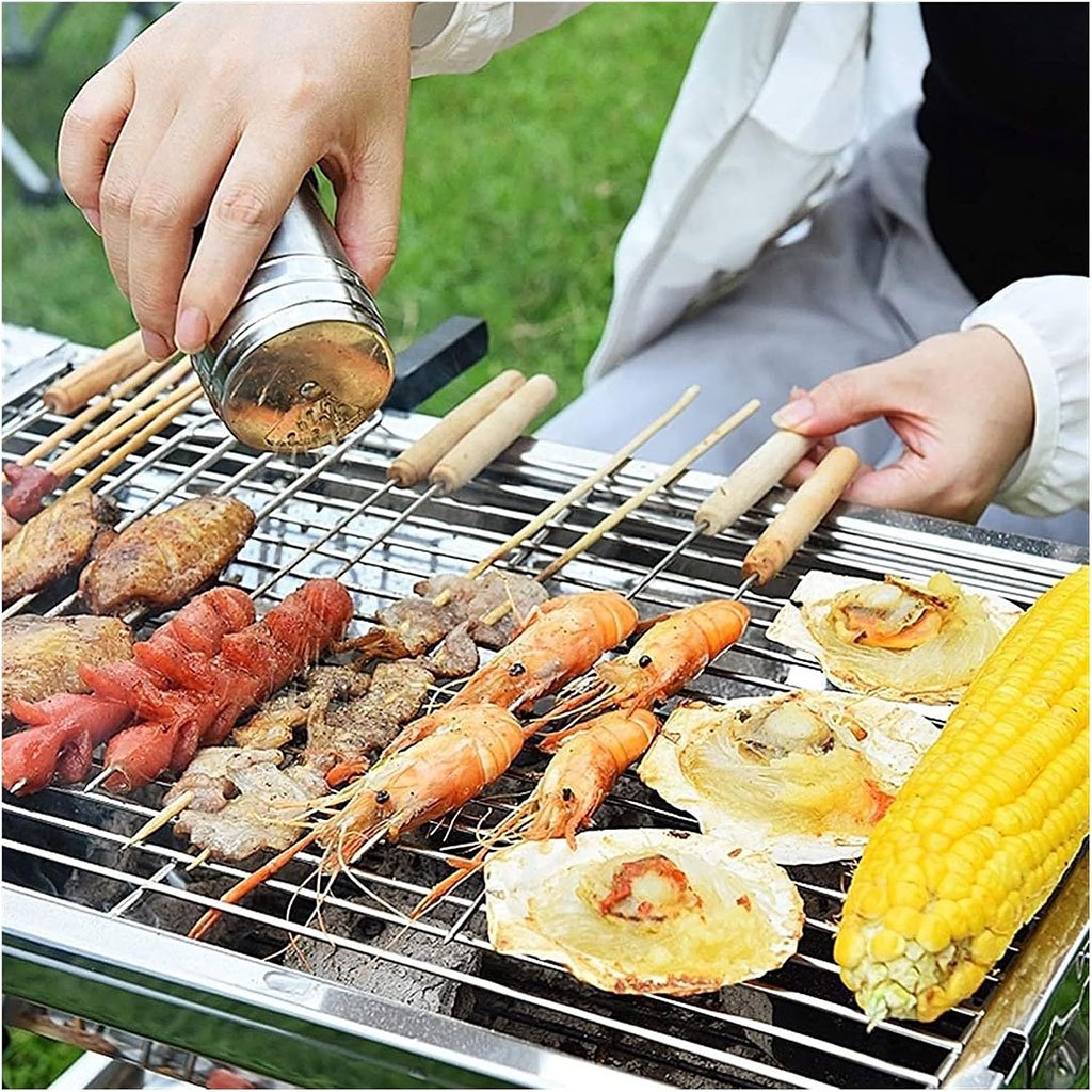 Barbecue Pliable en Acier Inoxydable pour Camping – Grillades Parfaites