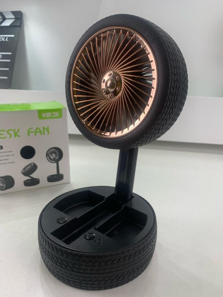 Ventilateur Pliable et Portable Forme Roue Silencieux 3 Vitesses – Fraîcheur Compacte & Confort