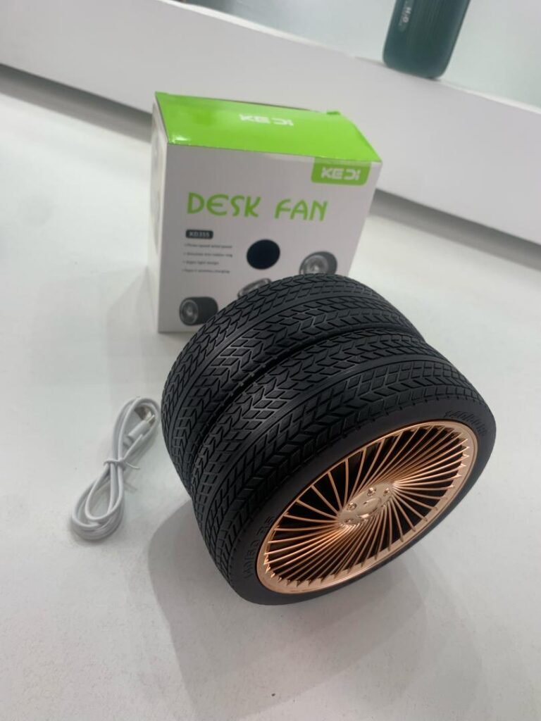 Ventilateur Pliable et Portable Forme Roue Silencieux 3 Vitesses – Fraîcheur Compacte & Confort