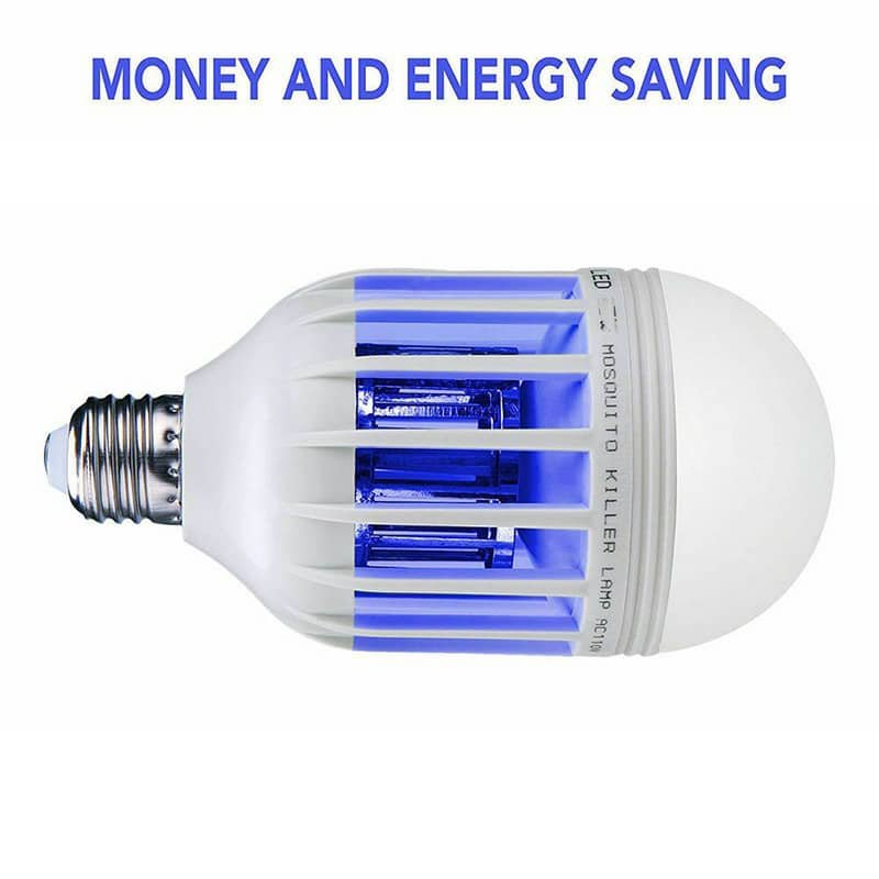 Ampoule LED Anti-Moustiques 3-en-1 Économique E27 AC220V – Éclairage et Protection