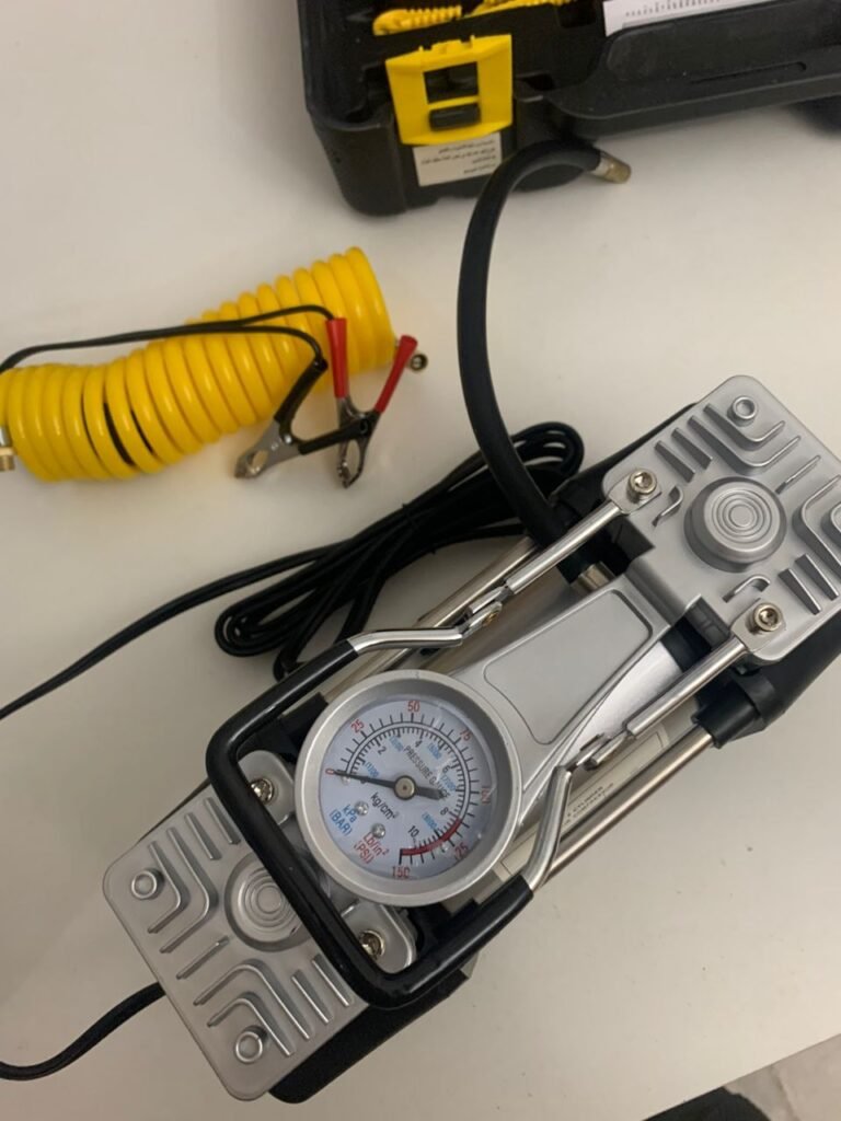 Compresseur d’Air Double Cylindre SHREESAMP avec Kit de réparation 12V 150PSI – Puissance Maximale pour Urgences & Voyage