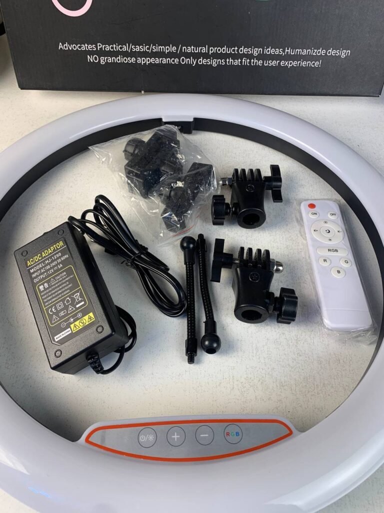 MJ45 RGB LED Ring Light Photography Light Video Light 18inch – Éclairage Studio Multicolore & Contrôle Pro