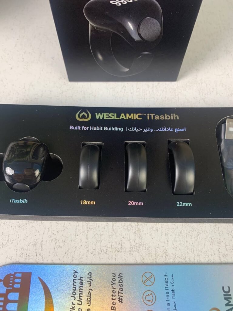 Anneau de Zikr Étanche iTasbih Salam+ – Votre compagnon spirituel intelligent au quotidien