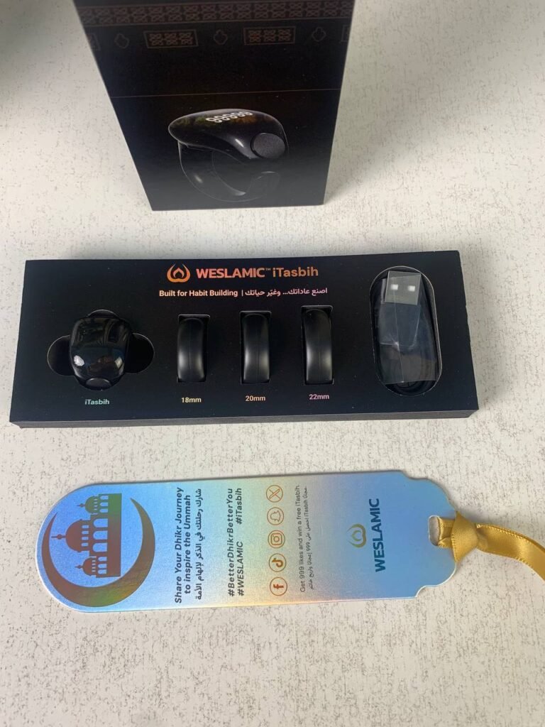 Anneau de Zikr Étanche iTasbih Salam+ – Votre compagnon spirituel intelligent au quotidien