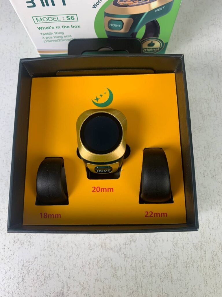 Anneau de Zikr S6 avec Écran OLED Couleur – Technologie et spiritualité réunies