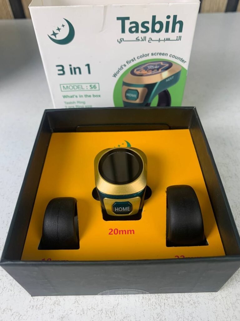 Anneau de Zikr S6 avec Écran OLED Couleur – Technologie et spiritualité réunies